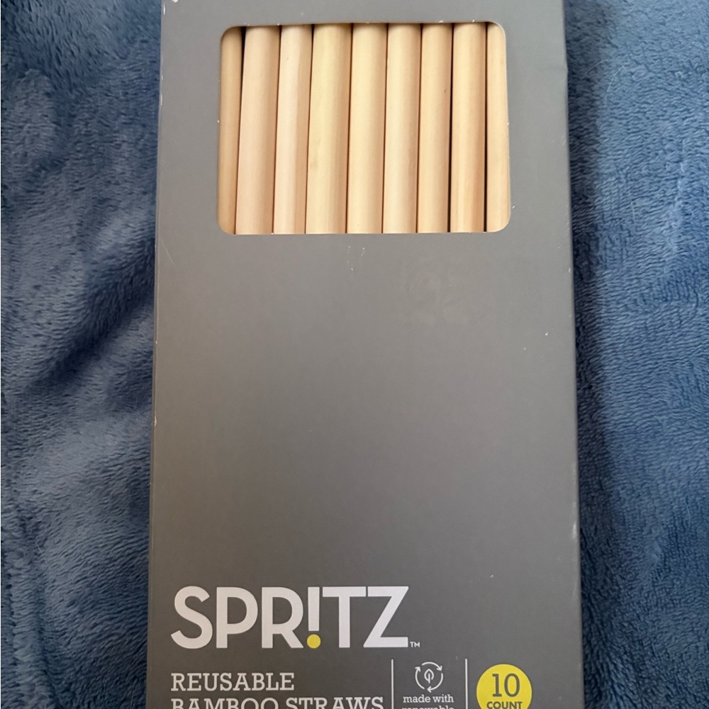 Spritz Eco-Friendly Bamboo Straw Set